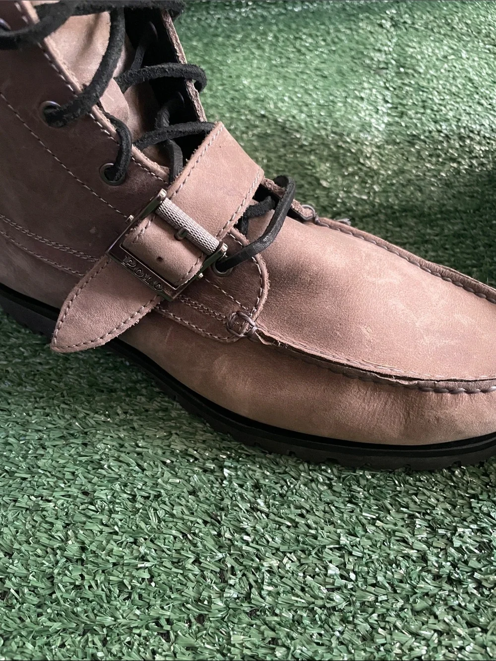 Polo Ralph Lauren Ranger Boots Men’s 10D Brown Suede Lace Up Rugged Heritage